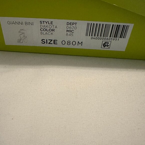 Gianni Bini Dakota Satin Floral Heels – Black w/ Champagne Rose – Size 8M (NEW!) - Picture 4 of 5